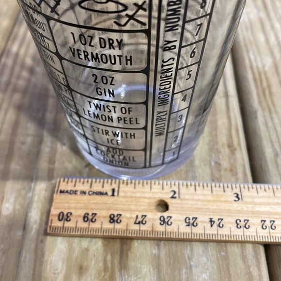 Federal Glass Vintage Cocktail Mixer Multiply Ingredients By Number Of Drinks !! - Picture 9 of 9